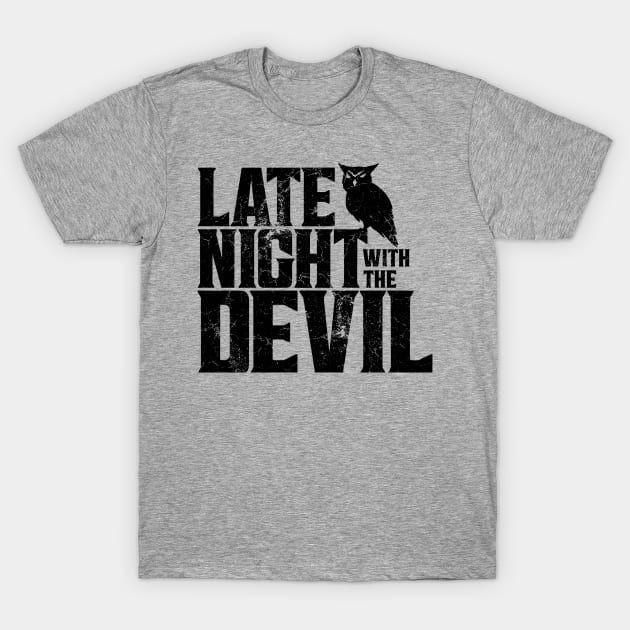 Late Night With The Devil  - Black T-Shirt by DugMcFug